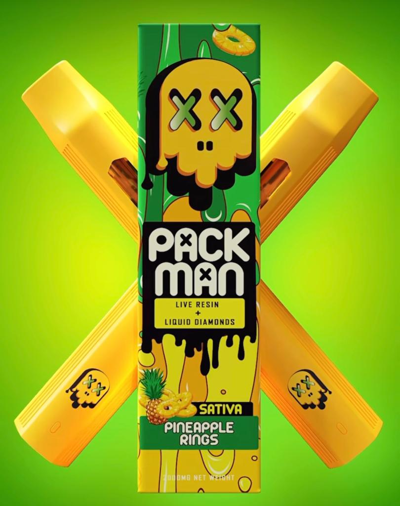 Pack Man Pineapple Rings Disposable